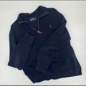 Polo Cotton Half Zip Sweater